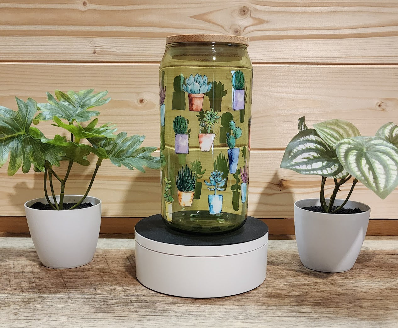 Succulent Glass Cup