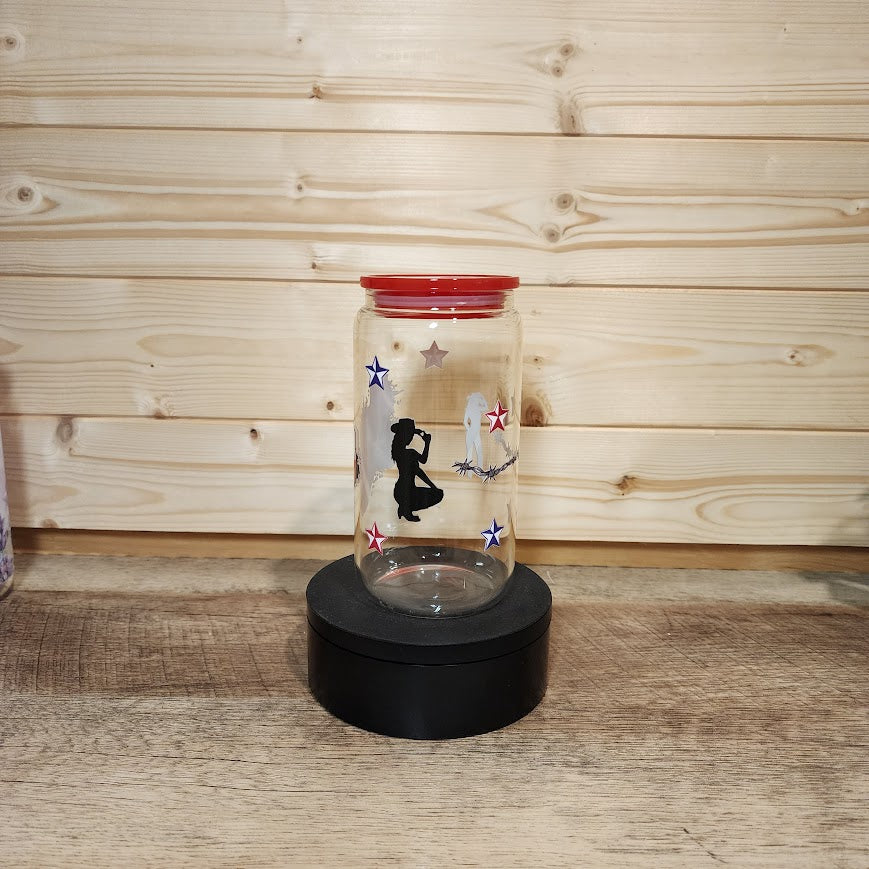 Texas Pride Glass Cup