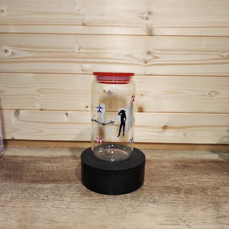 Texas Pride Glass Cup