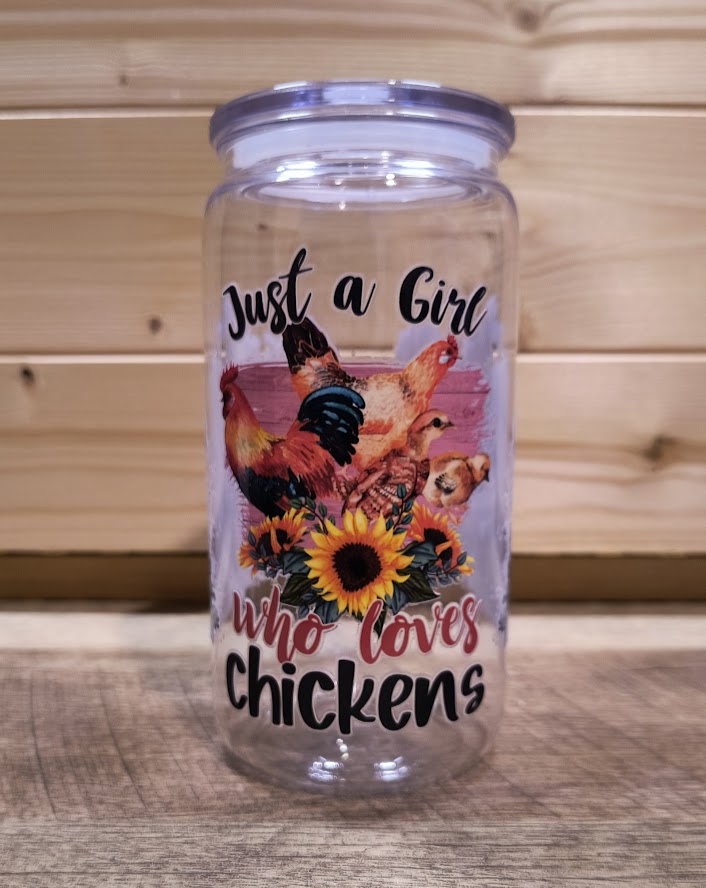 Just A Girl Who Loves Chickens Acrylic Cup