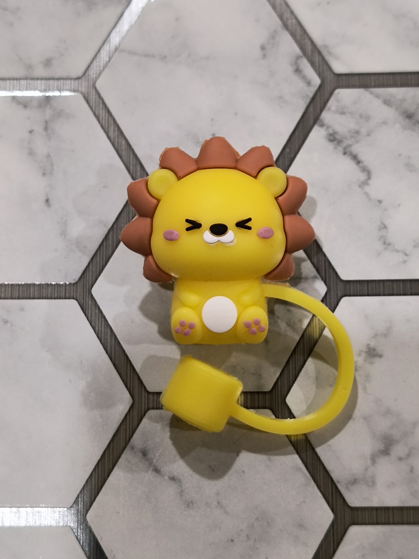 Animals Straw Toppers