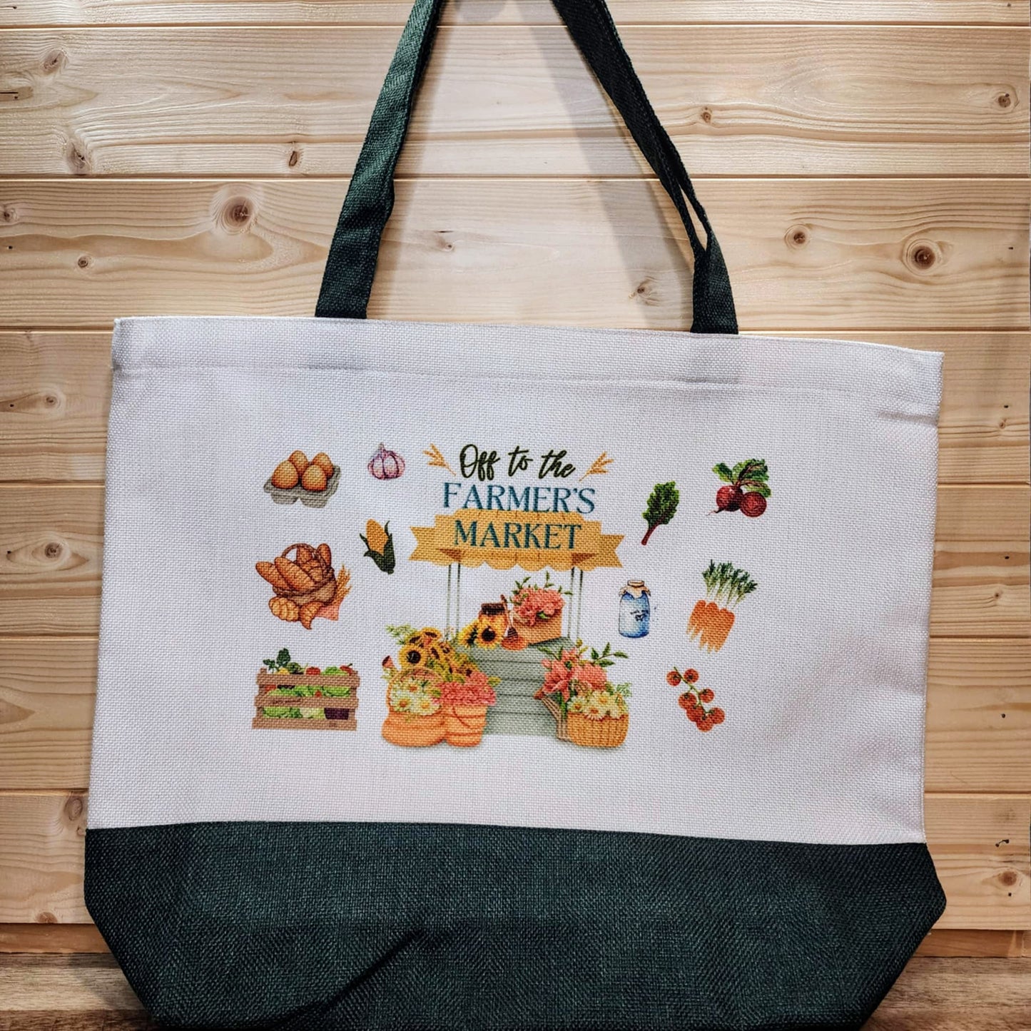 Off to the Farmer's Market Canvas Tote