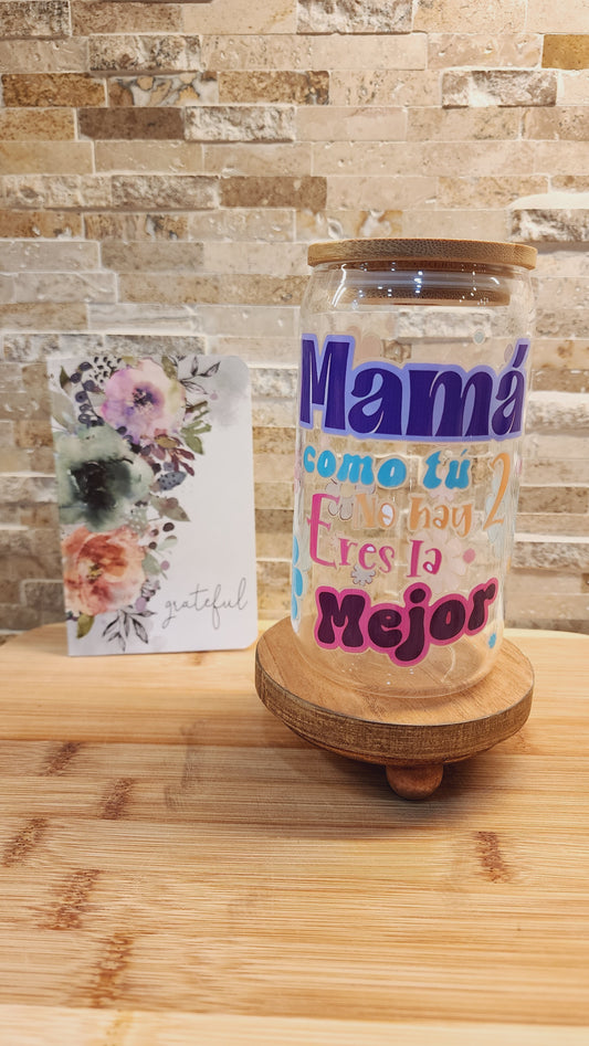 La Mejor Mama Glass Cup