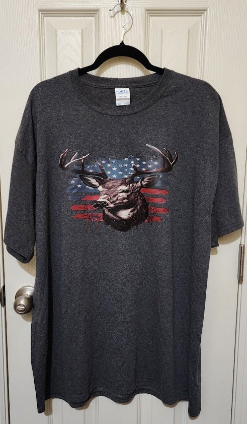 American Deer - Dark Grey T-Shirt