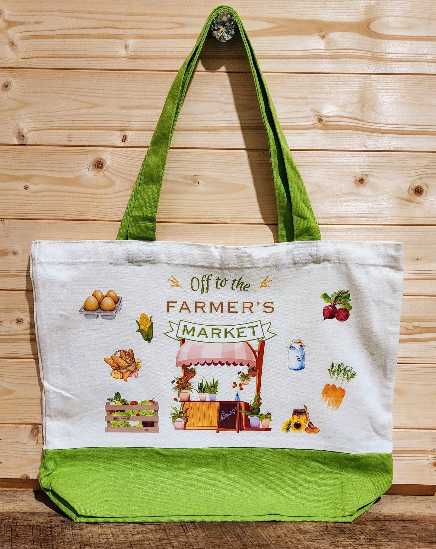 Off to the Farmer's Market Canvas Tote