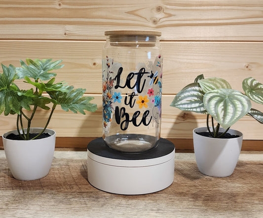 Let it Bee Glass Cup