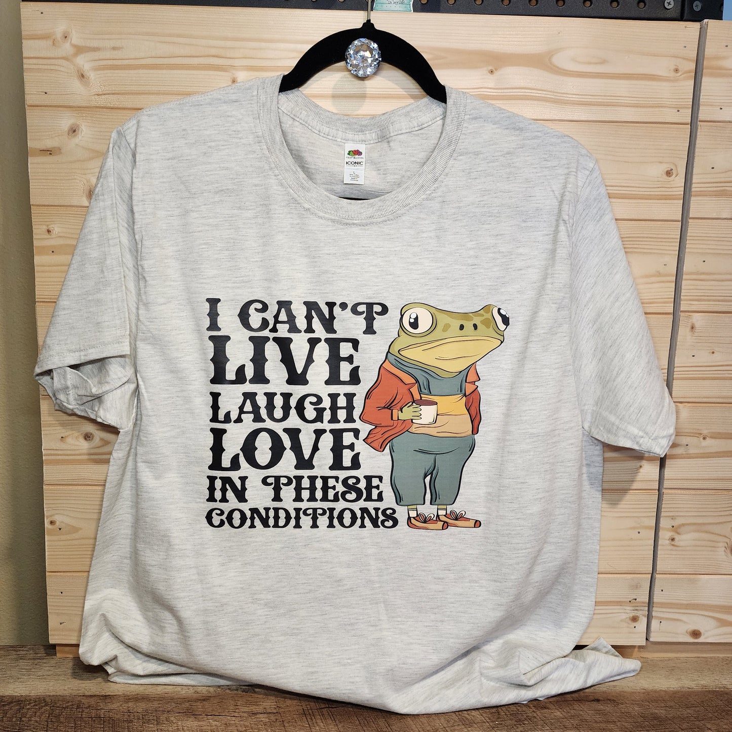 I Can't Live Laugh Love Short Sleeve T-Shirt