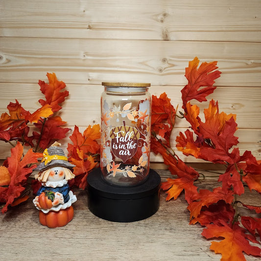 Fall is in the air Glass Cup