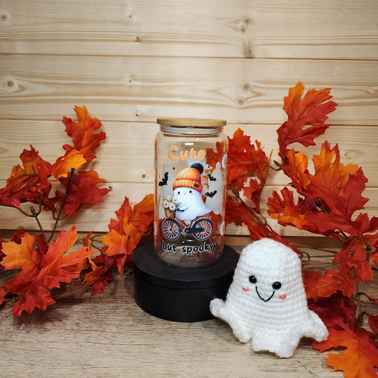 Cute But Spooky Glass Cup