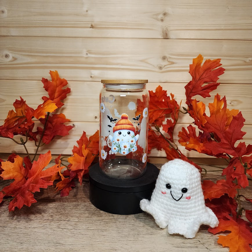 Cute But Spooky Glass Cup