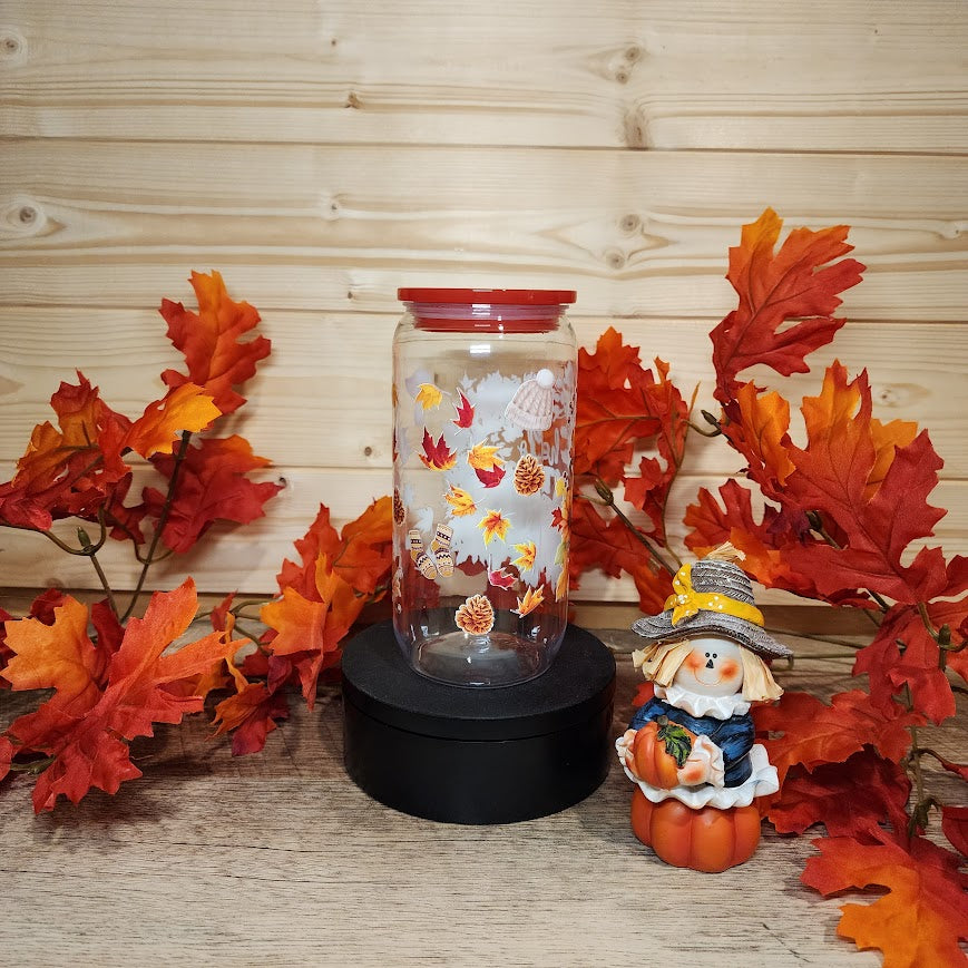 Hello Autumn Leaves Acrylic Cup