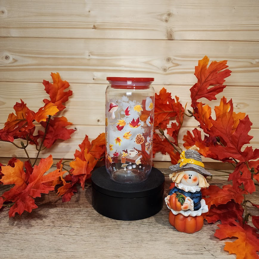 Hello Autumn Leaves Acrylic Cup