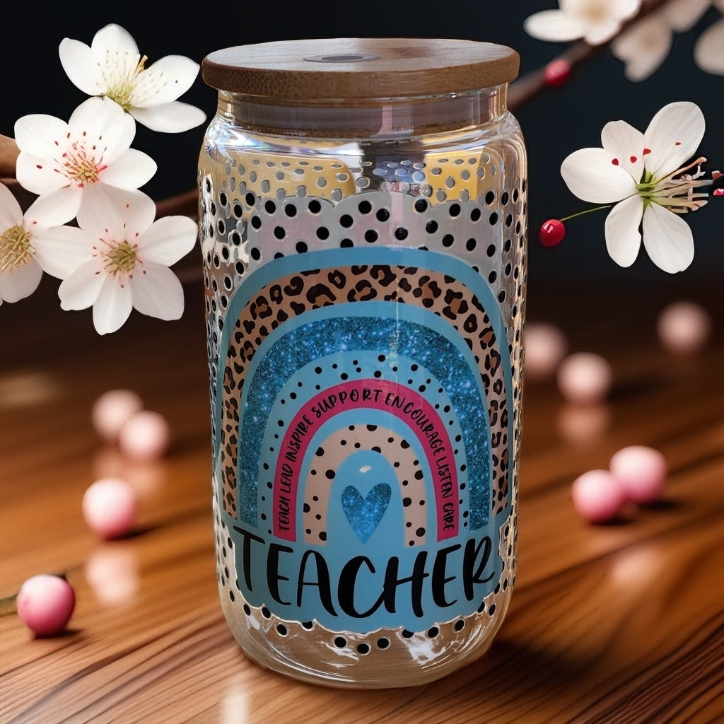 Teacher Life Glass Cup