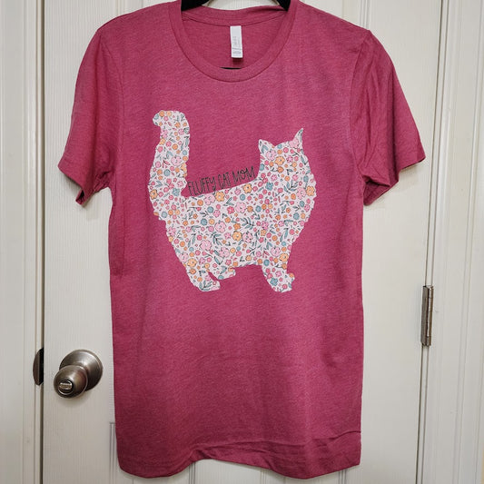 Fluffy Cat Mom T-Shirt