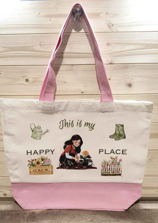 This is my happy place Canvas Tote