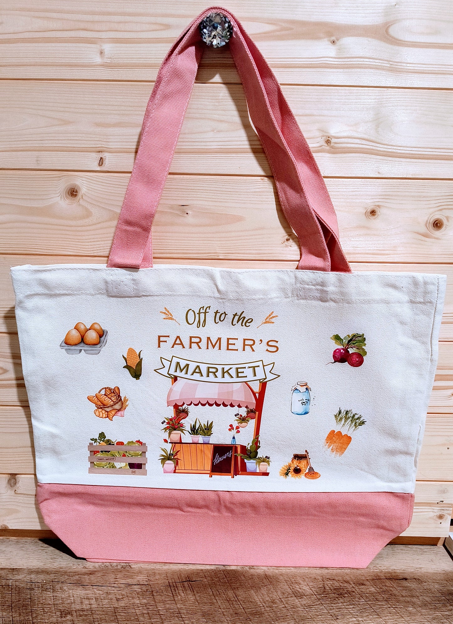 Off to the Farmer's Market Canvas Tote