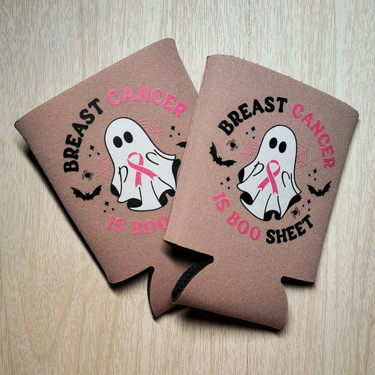 Breast Cancer is Boo Sheet Koozie