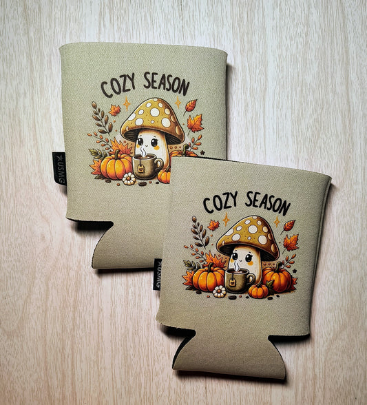 Mushroom Cozy Season Koozie