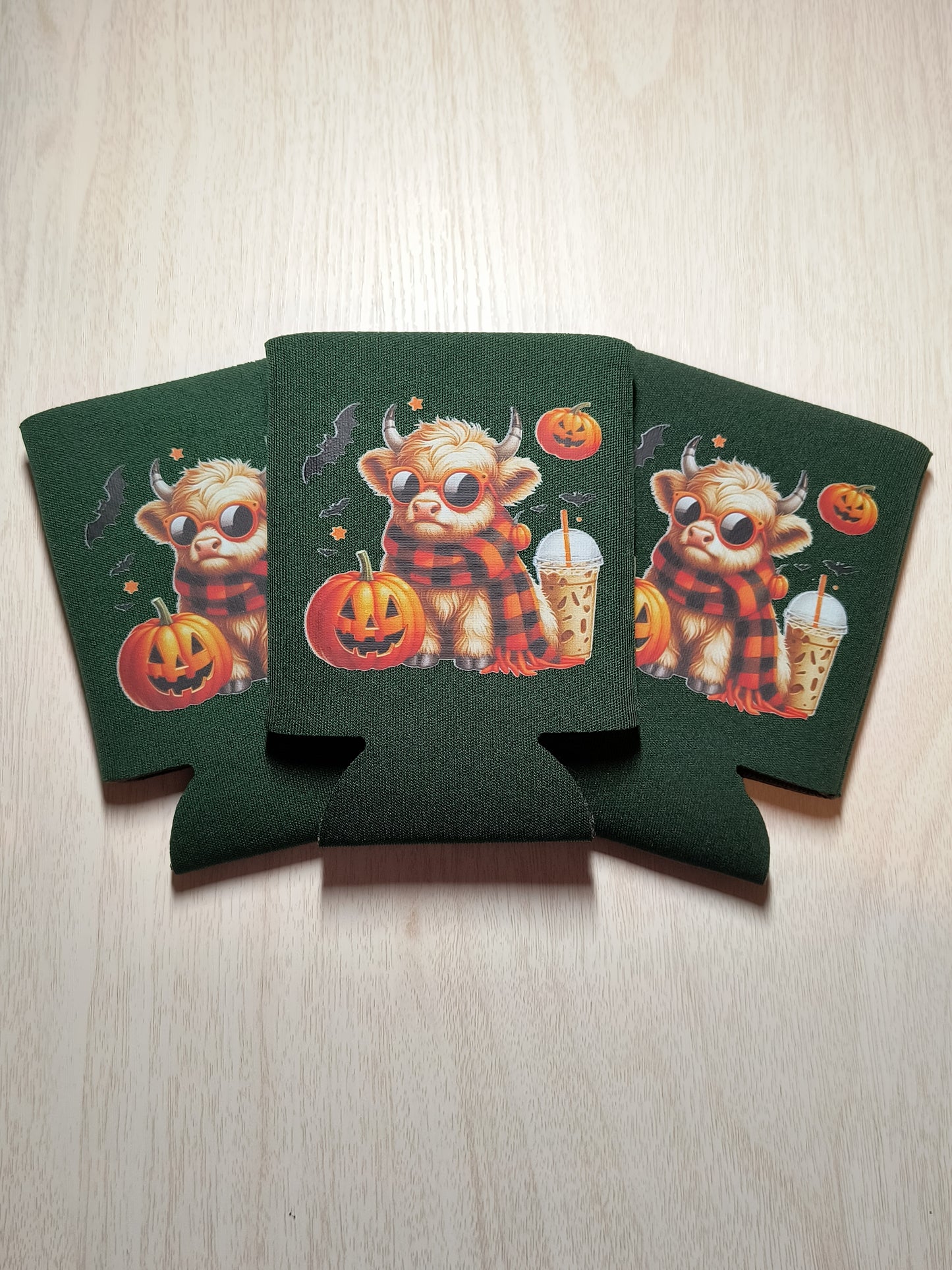 Pumpkin Spice Cow Koozie