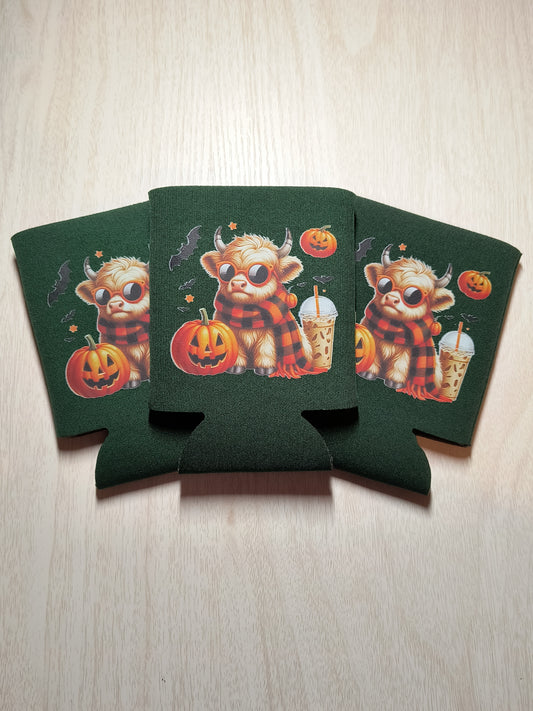 Pumpkin Spice Cow Koozie