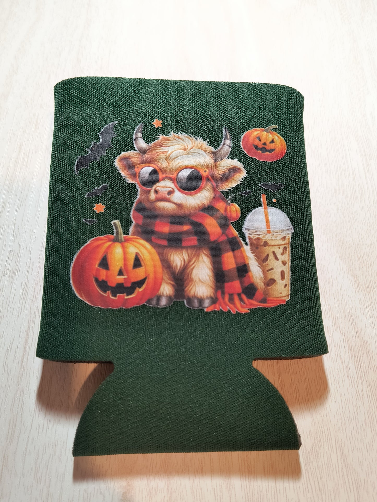 Pumpkin Spice Cow Koozie