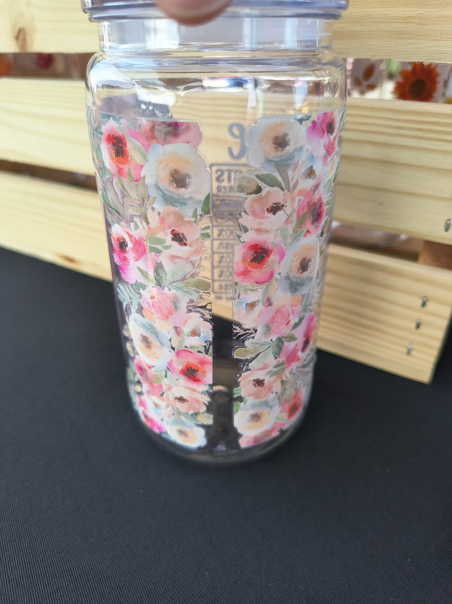 Floral Nurse Acrylic Cup