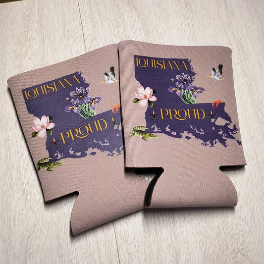 Louisiana Proud Koozie