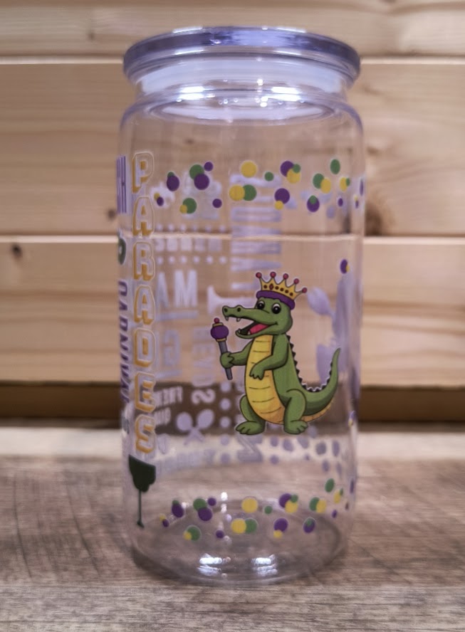 Mardi Gras Acrylic Cup