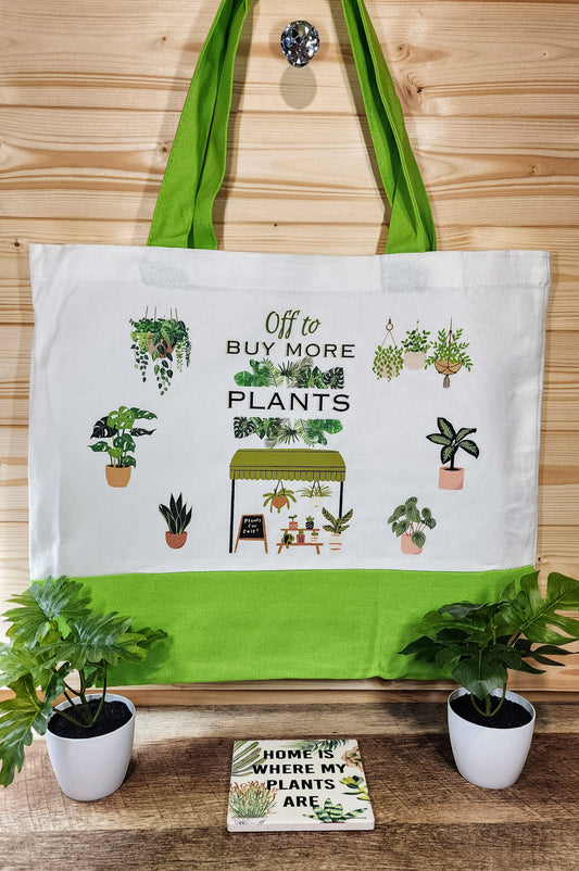 Off to buy more plants Canvas Tote