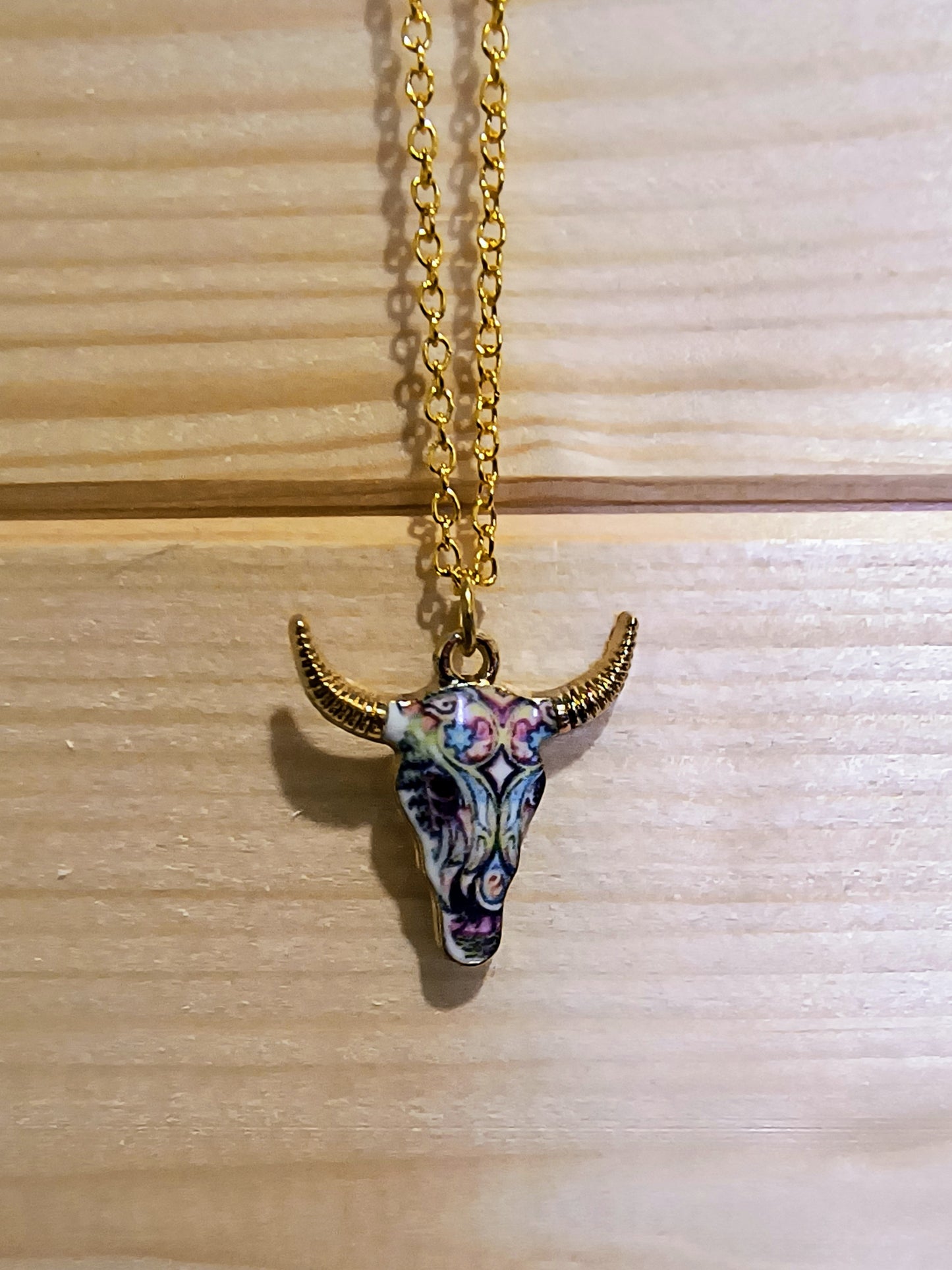 Vibrant Cow Skull Jewelry