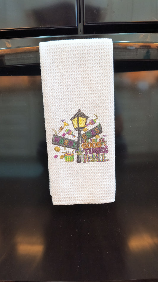 Let The Good Times Roll Hand Towel